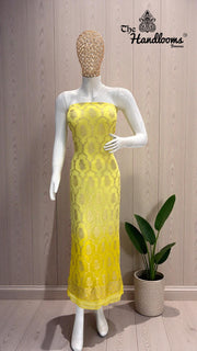 Khaddi Georgette Banarasi Dress material Water Zari - The Handlooms