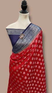 Pure Chiniya Silk Handloom Banarasi Saree - The Handlooms