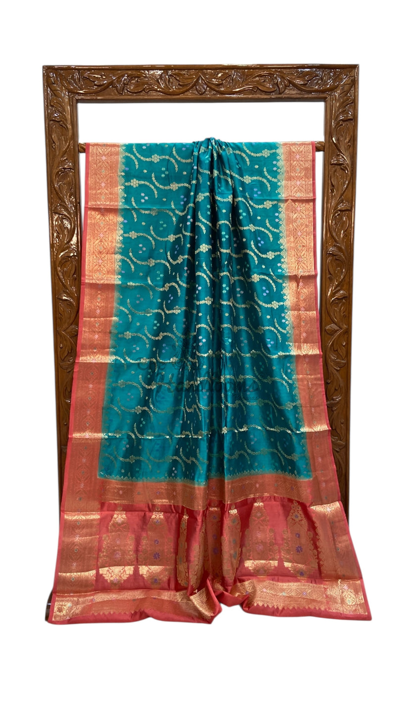 Pure Dupion Silk Banarasi Saree - The Handlooms