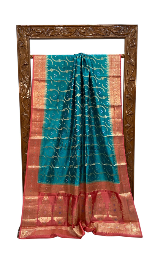 Pure Dupion Silk Banarasi Saree - The Handlooms