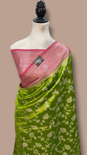 Pure Dupion Silk Banarasi Saree - The Handlooms