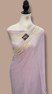 Khaddi Georgette Handloom Banarasi Saree - The Handlooms
