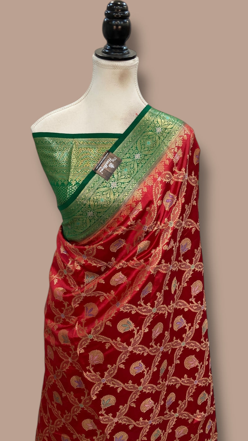 Pure Dupion Silk Banarasi Saree