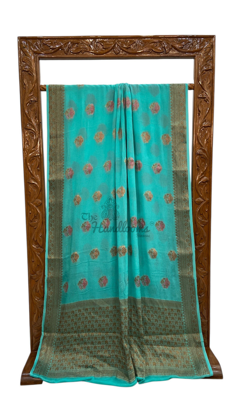 Pure Chiffon Khaddi Banarasi Saree