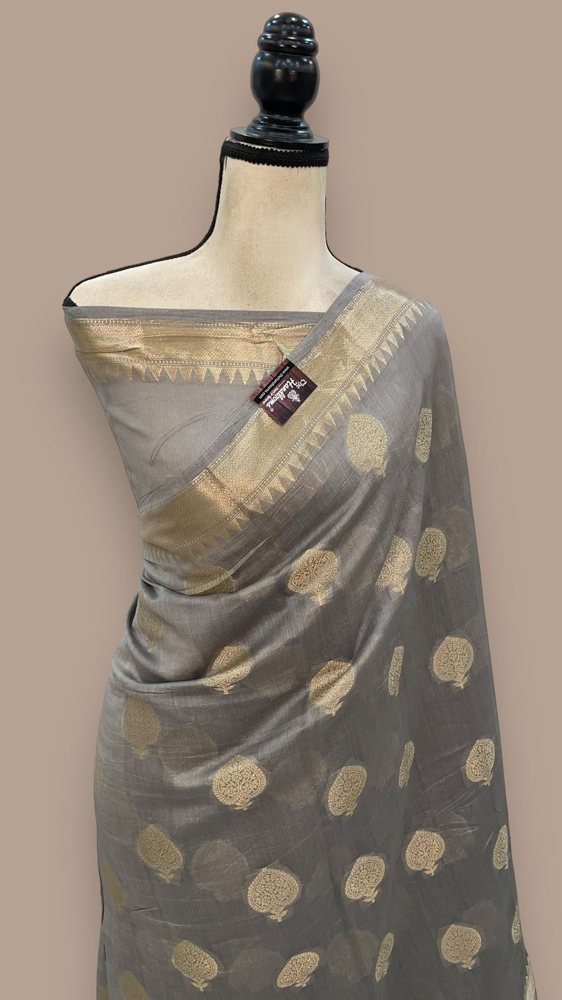 Pure Cotton Banarasi Handloom Saree - The Handlooms