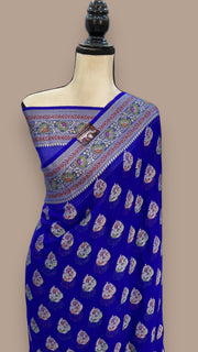 Pure Chiffon Khaddi Banarasi Saree - The Handlooms