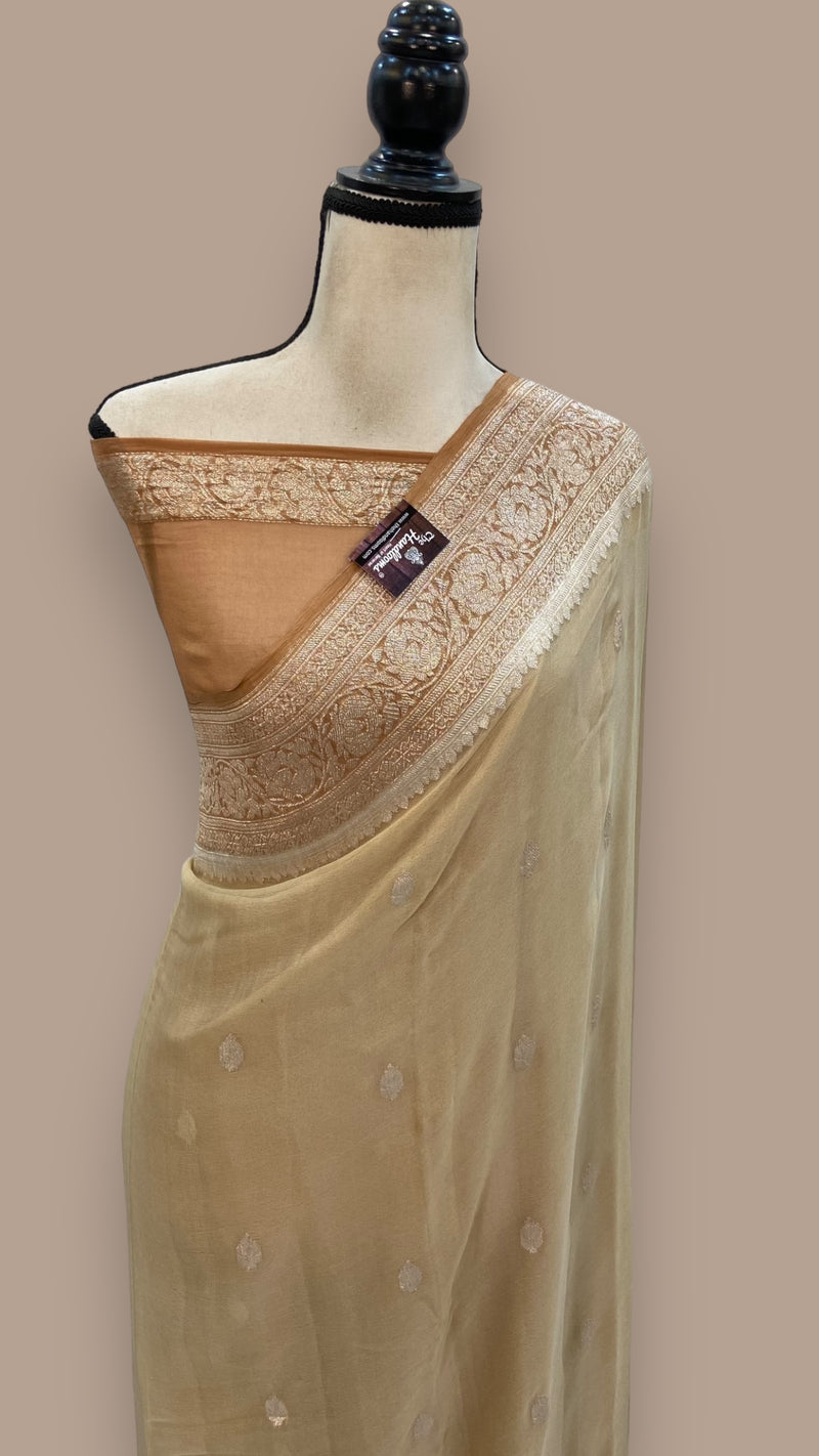 Pure Georgette Banarasi Saree - The Handlooms