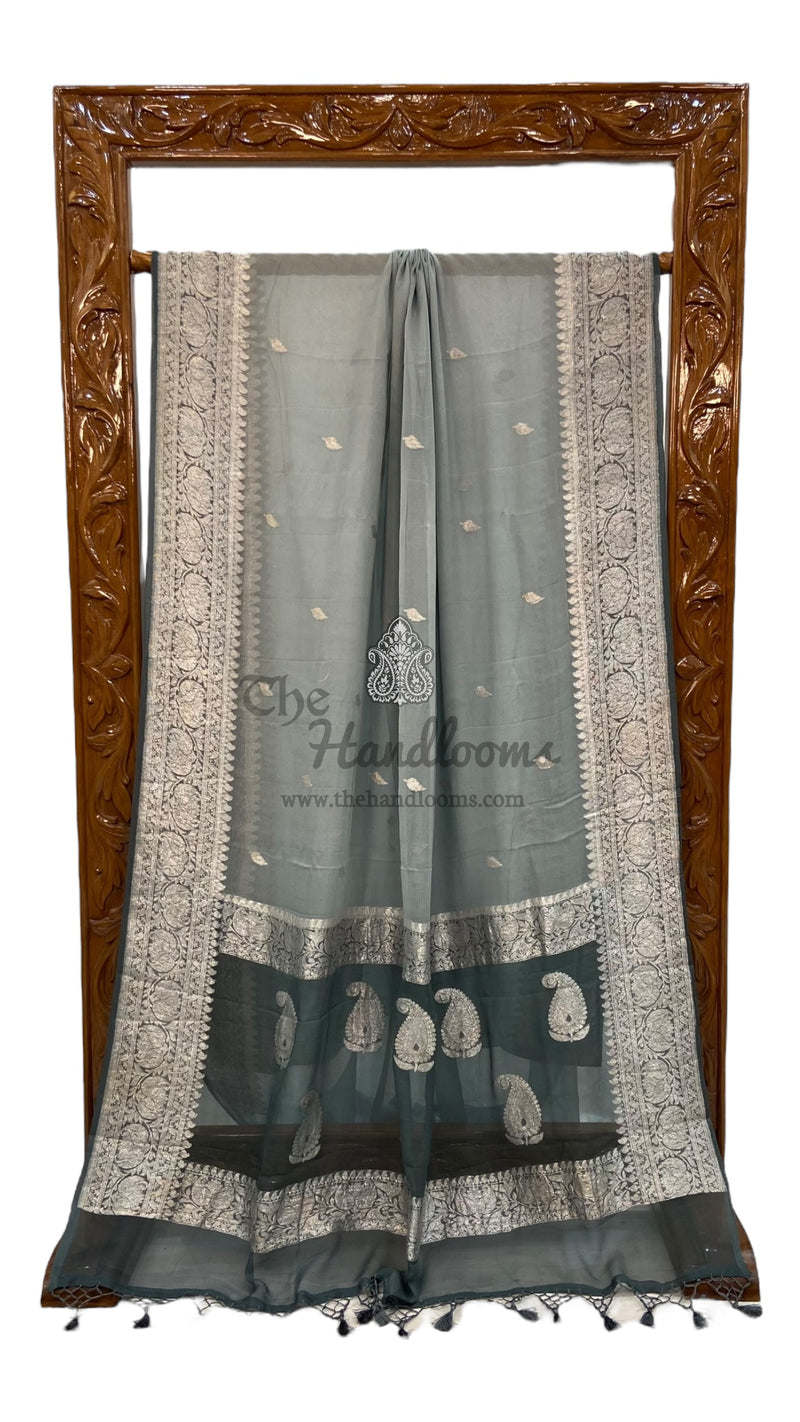 Pure Georgette Banarasi Saree - The Handlooms