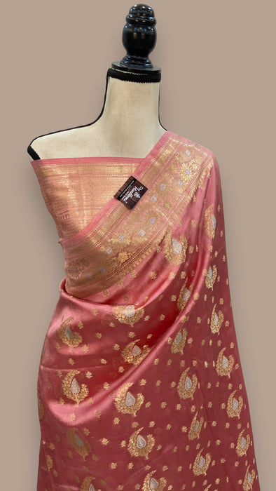 Pure Mango Silk Banarasi Handloom Saree