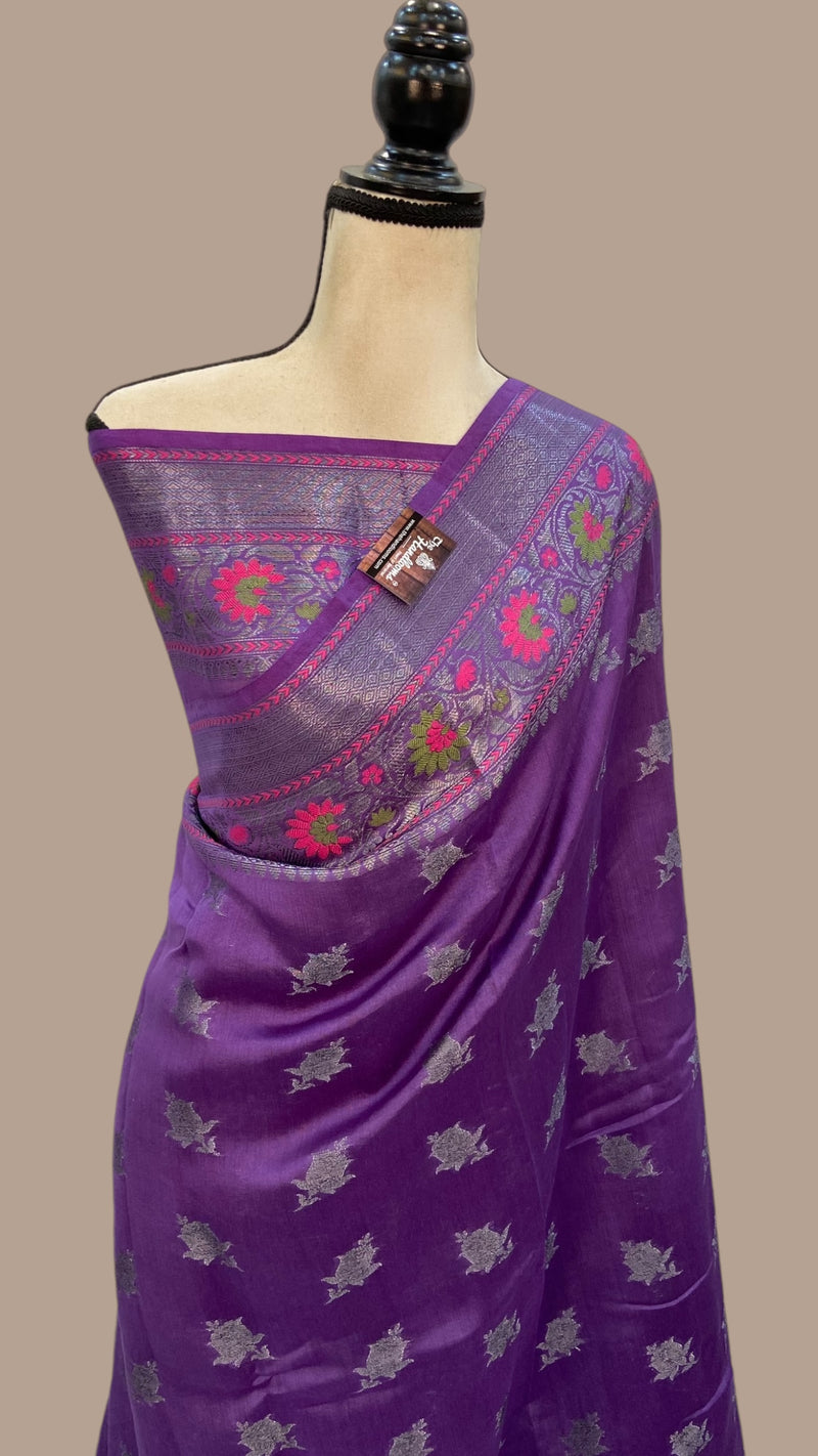 Pure Chanderi Handloom Banarasi Saree - The Handlooms