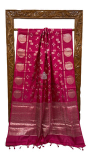 Pure Mango Silk Banarasi Handloom Saree - The Handlooms