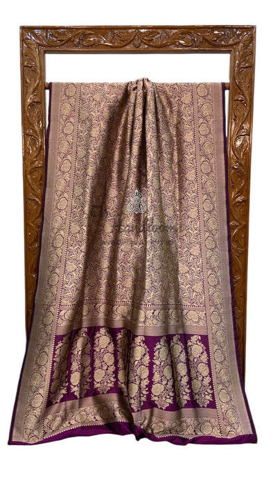 Pure Katan Silk Banarasi Handloom Saree - Tanchui Brocade