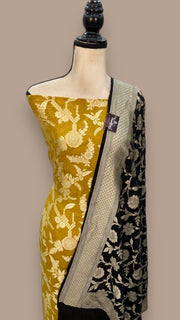 Khaddi Georgette Banarasi Dress material - The Handlooms