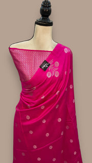 Pure Chiniya Silk Handloom Banarasi Saree - The Handlooms