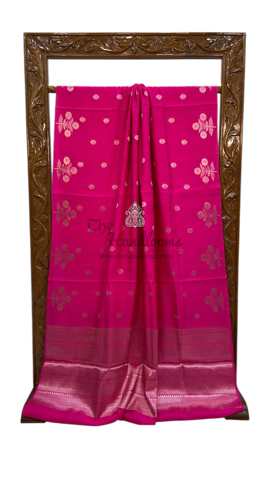 Moonga Georgette Handloom Banarasi Saree