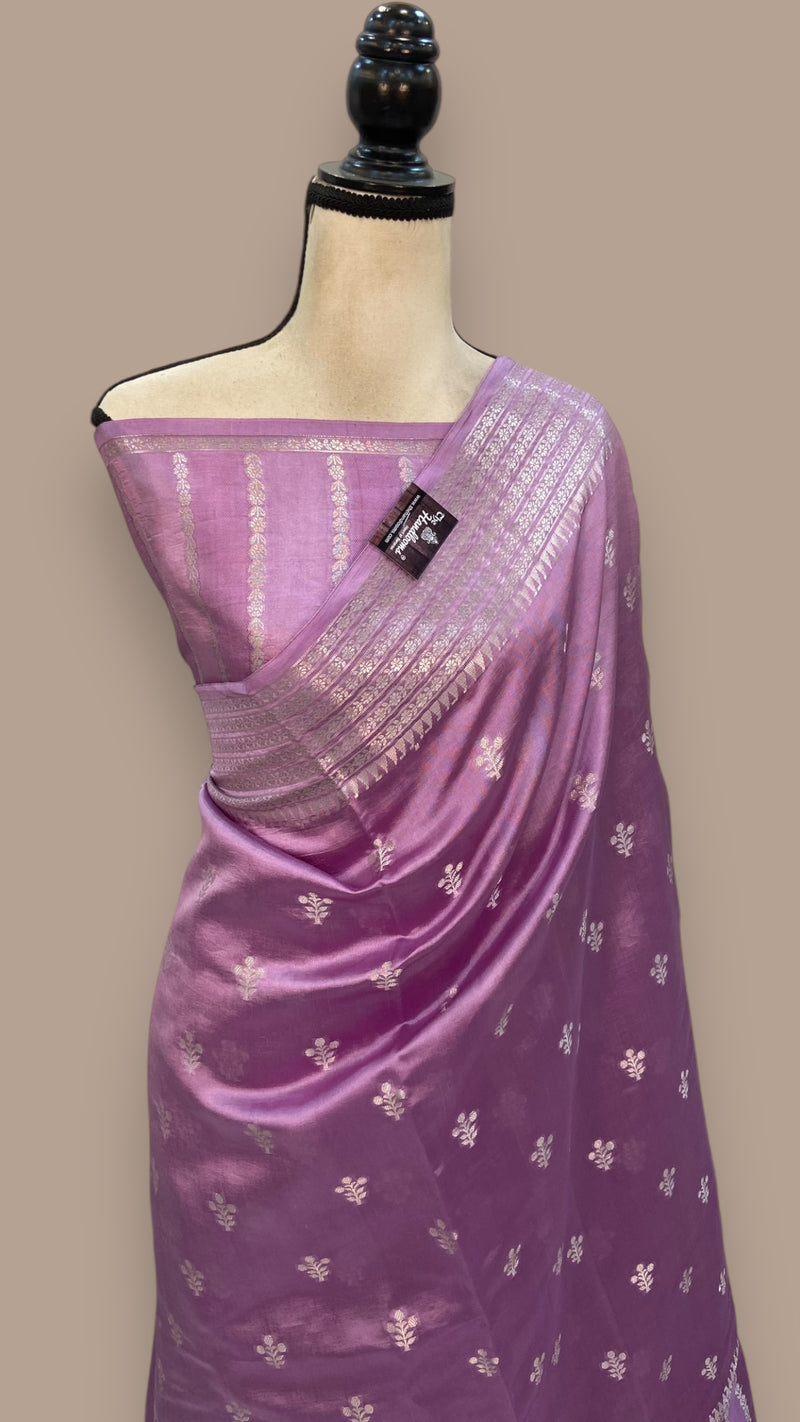 Pure Mango Silk Banarasi Handloom Saree - The Handlooms