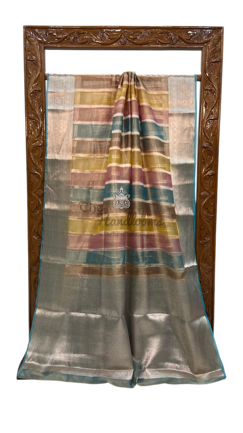 Pure Kora Tissue Handloom Banarasi Saree - The Handlooms