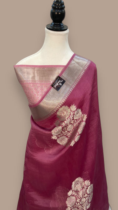 Pure Kora Handloom Banarasi Saree