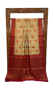 Pure Chiffon Khaddi Banarasi Saree - The Handlooms