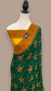 Pure Chiffon Khaddi Banarasi Saree - The Handlooms