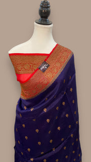 Pure Kora Handloom Banarasi Saree - The Handlooms