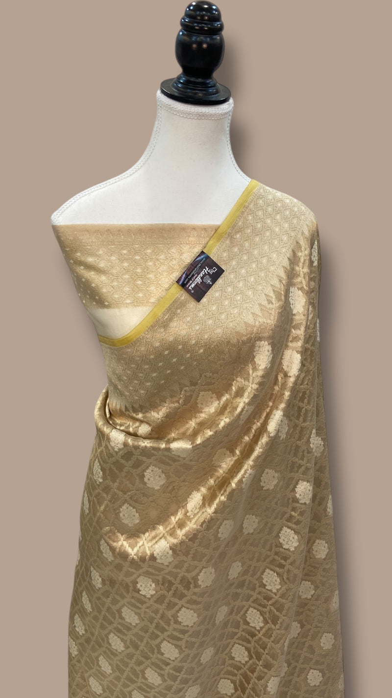 Pure Tissue Reshmi zari Banarasi Saree - The Handlooms