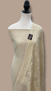 Pure Moonga Georgette Banarasi Dress material - The Handlooms