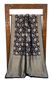 Khaddi Georgette Handloom Banarasi Saree - The Handlooms