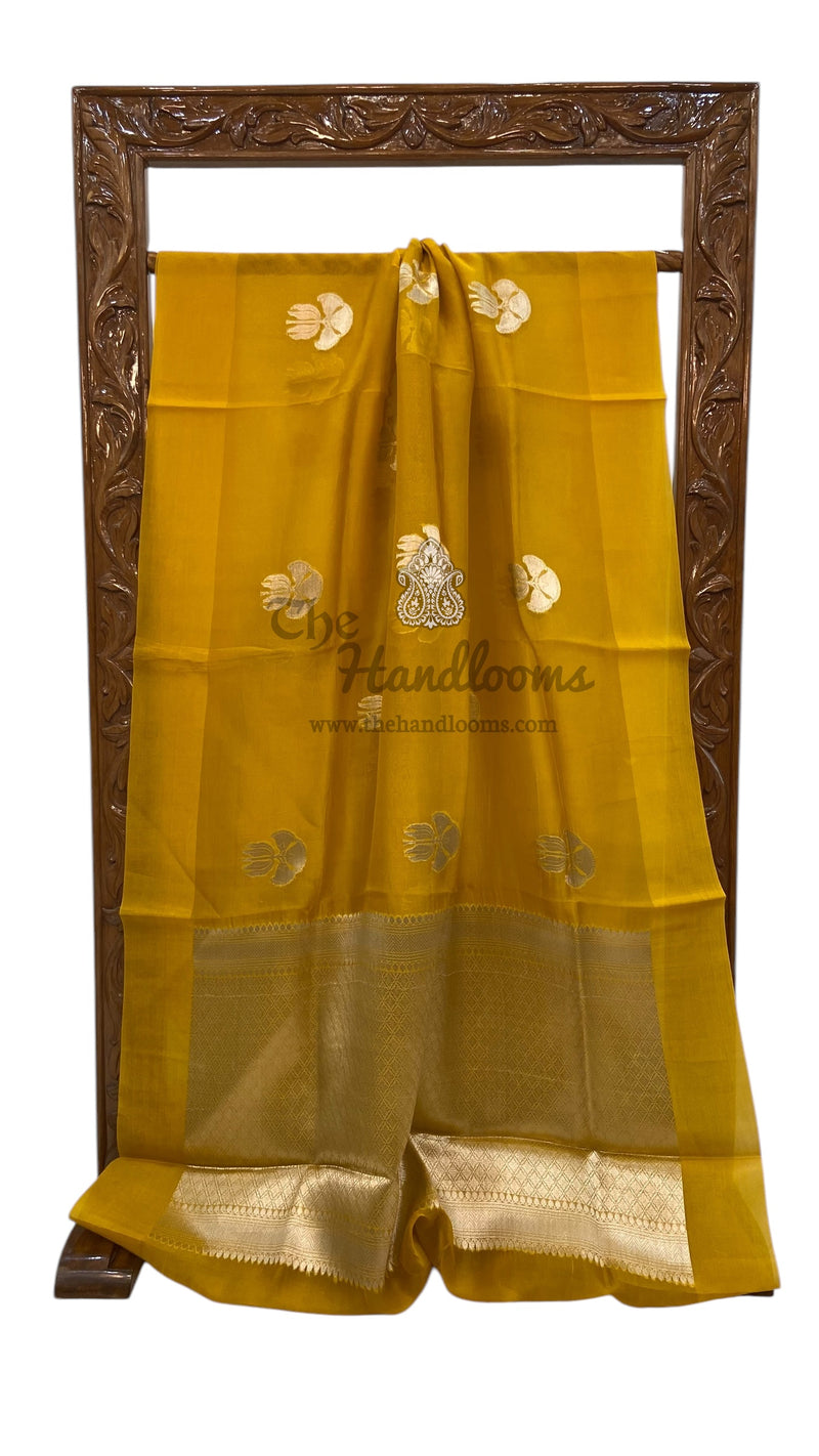 Pure Kora Handloom Banarasi Saree - The Handlooms