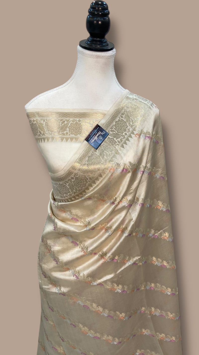 Pure Mango Silk Handloom Banarasi Saree - The Handlooms