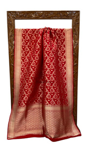 Pure Katan Silk Banarasi Handloom Saree - All Over Jaal Work - The Handlooms