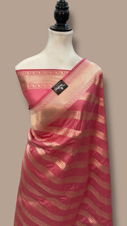 Pure Katan Silk Banarasi Handloom Saree - All Over Jaal Work - The Handlooms