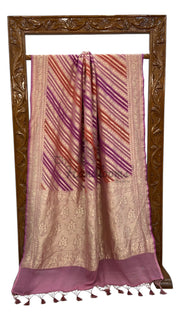 Khaddi Georgette Handloom Banarasi Saree - The Handlooms