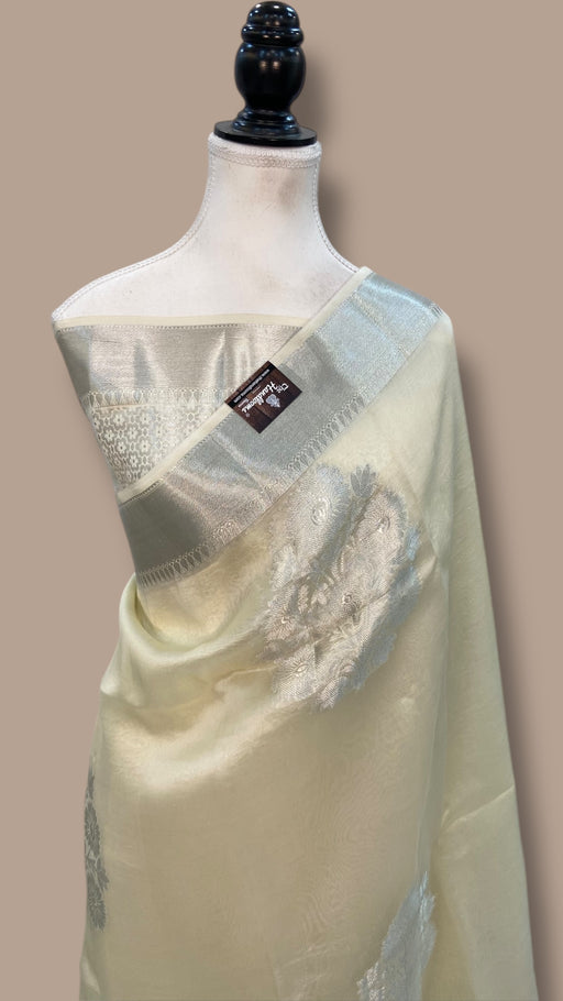 Pure Kora Handloom Banarasi Saree - The Handlooms