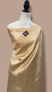 Pure Katan Silk Banarasi Handloom Saree - All over Kadua motifs - The Handlooms