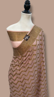 Pure Chiffon Khaddi Banarasi Saree - The Handlooms