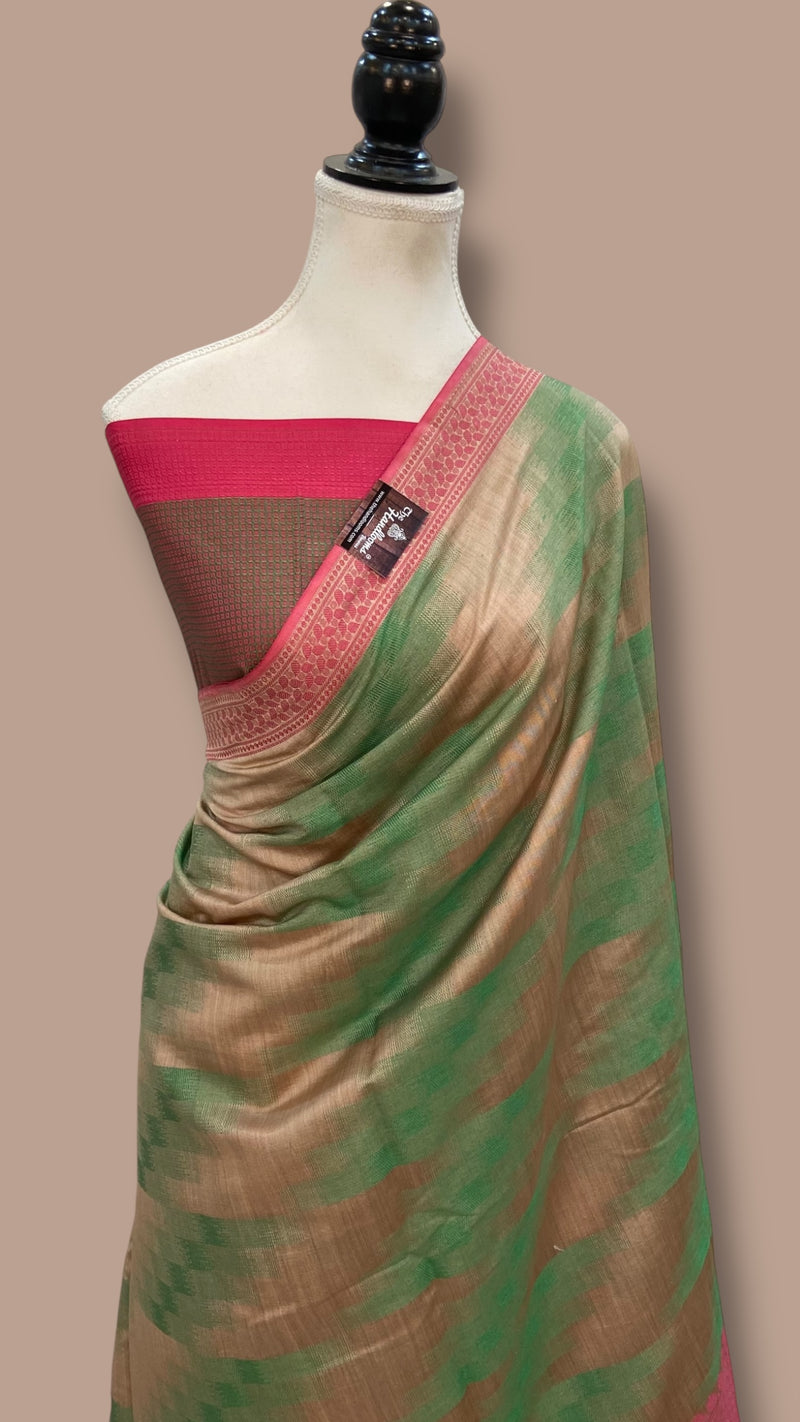 Pure Chiniya Silk Handloom Banarasi Saree - The Handlooms