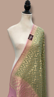 Pure Khaddi Georgette Handloom Dupatta - The Handlooms