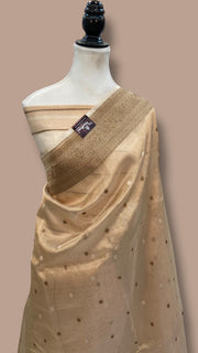 Pure Kora Tissue Handloom Banarasi Saree - The Handlooms