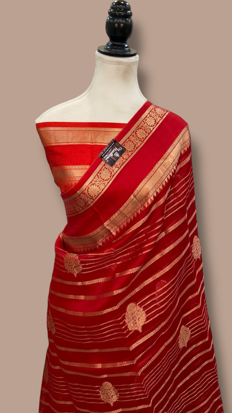 Pure Kora Handloom Banarasi Saree - The Handlooms