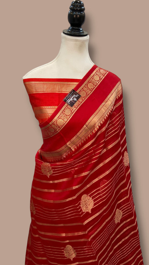 Pure Kora Handloom Banarasi Saree - The Handlooms