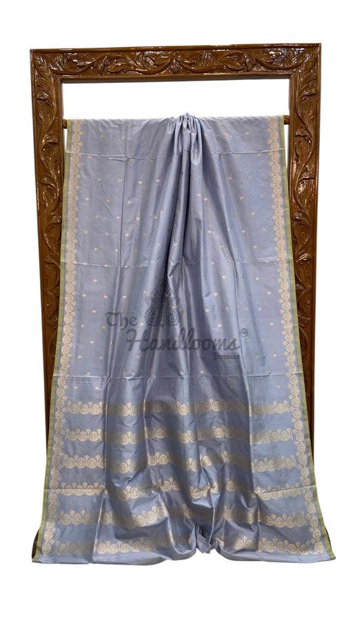 Pure Katan Silk Banarasi Handloom Saree - All Over Kadua Motifs - The Handlooms