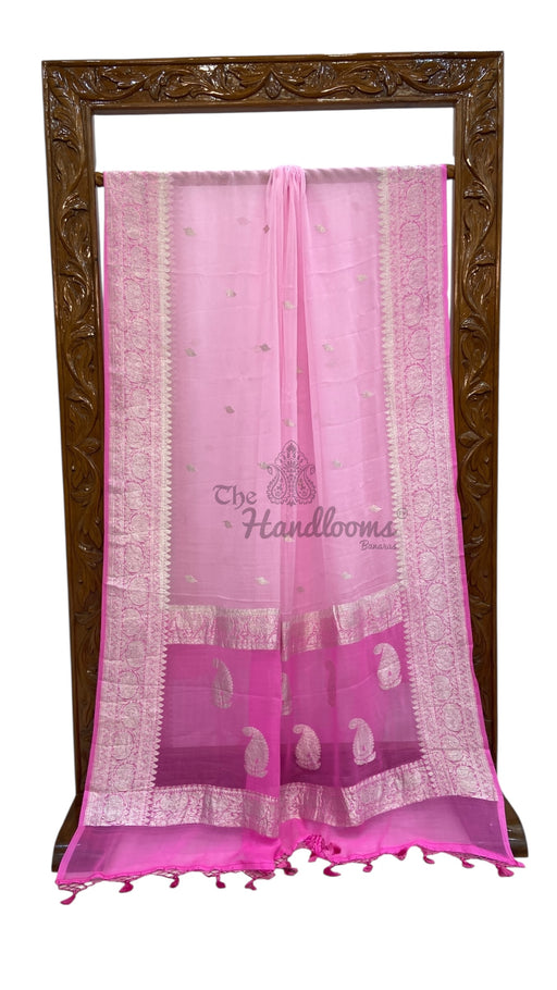 Pure Georgette Handloom Banarasi Saree - The Handlooms