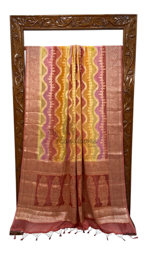 Pure Chiffon Khaddi Banarasi Saree - The Handlooms