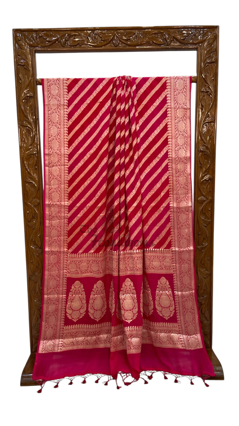 Pure Chiffon Khaddi Banarasi Saree - The Handlooms