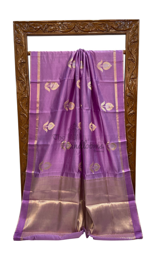Pure Mango Silk Banarasi Handlokom Saree - The Handlooms