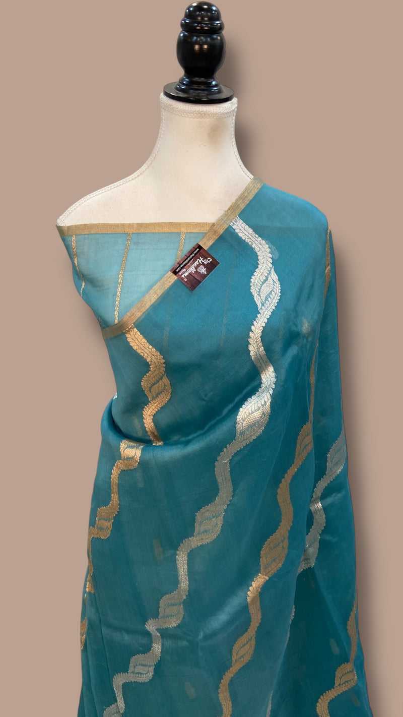 Pure Kora Handloom Banarasi Saree - The Handlooms