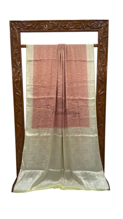 Pure Chiffon Khaddi Banarasi Saree - The Handlooms