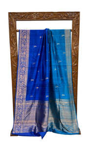 Pure Raw Silk Handloom Banarasi Saree - The Handlooms