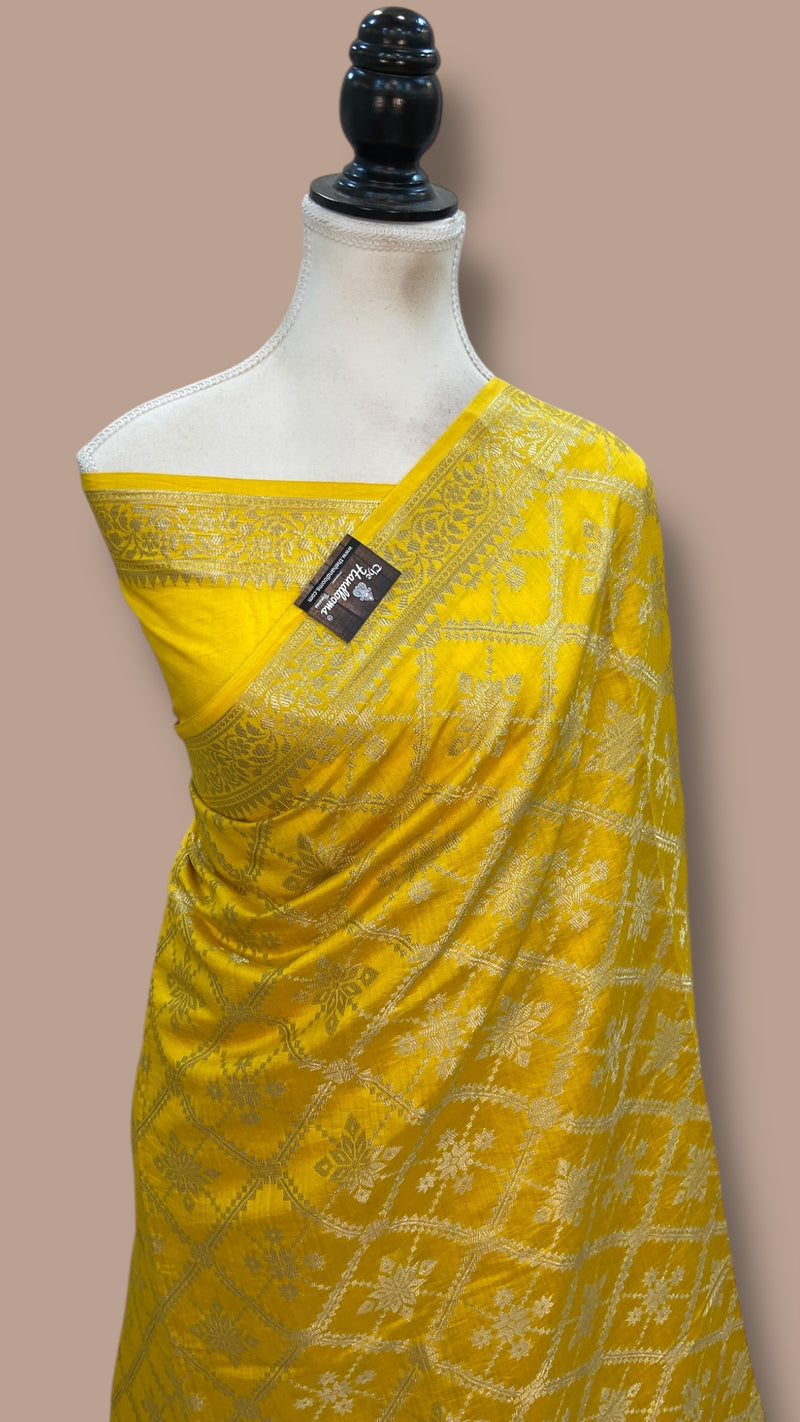 Pure Chiniya Silk Khaddi Handloom Banarasi Saree
